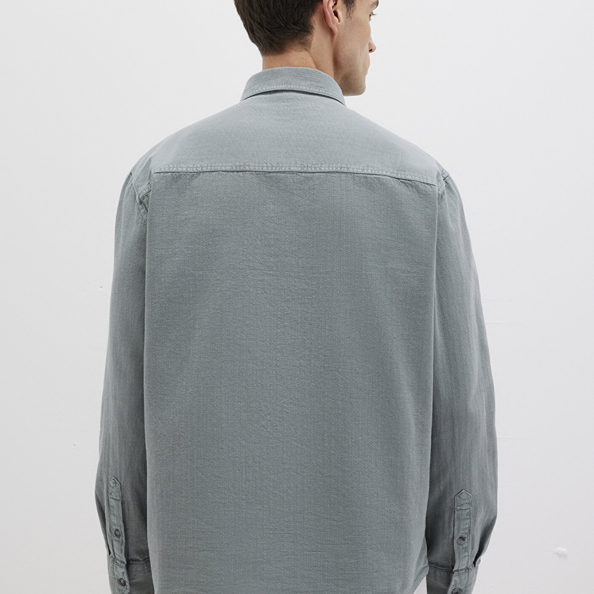 Mavi Gri Gömlek Regular Fit / Normal Kesim 0211668-80889