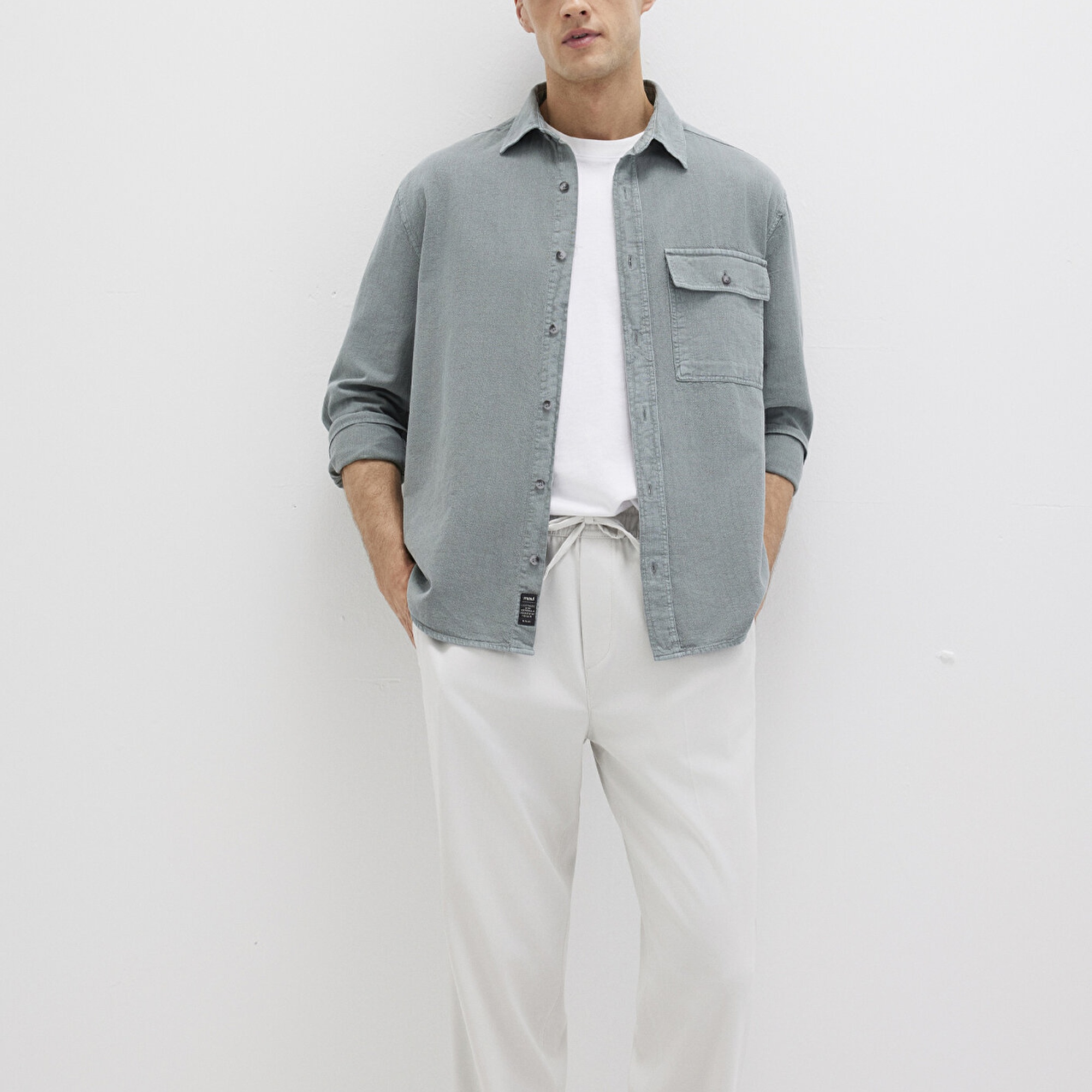 Mavi Gri Gömlek Regular Fit / Normal Kesim 0211668-80889