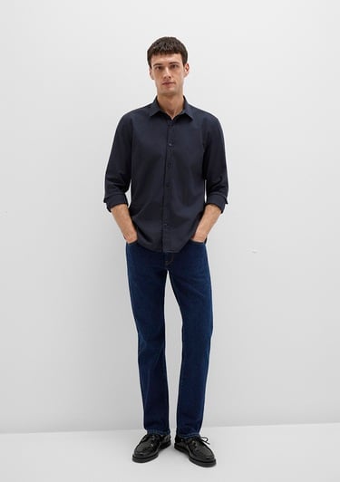  Mavi Lacivert Gömlek Slim Fit / Dar Kesim 0211673-70489