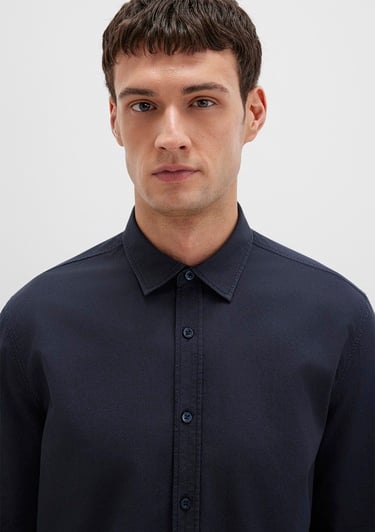  Mavi Lacivert Gömlek Slim Fit / Dar Kesim 0211673-70489