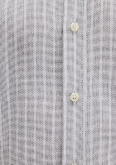  Mavi Çizgili Gri Gömlek Regular Fit / Normal Kesim 0211693-91013