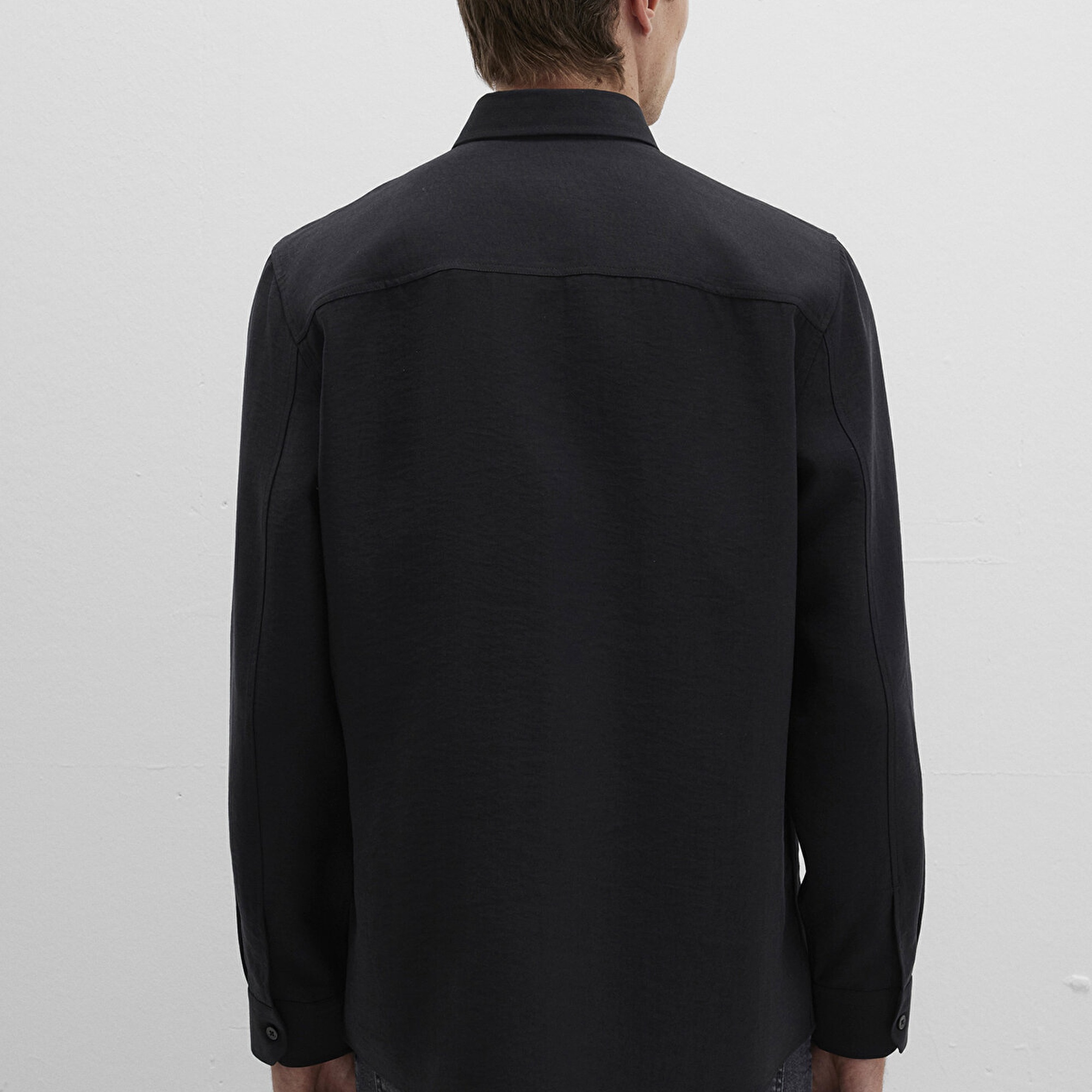 Mavi Siyah Tencel TM Liyosel Gömlek Regular Fit / Normal Kesim 0211659-900