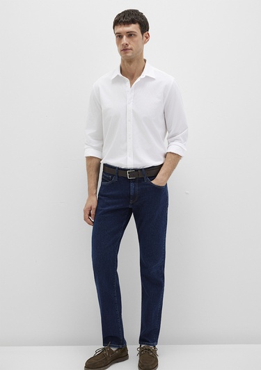  Mavi Beyaz Gömlek Slim Fit / Dar Kesim 0211673-85310