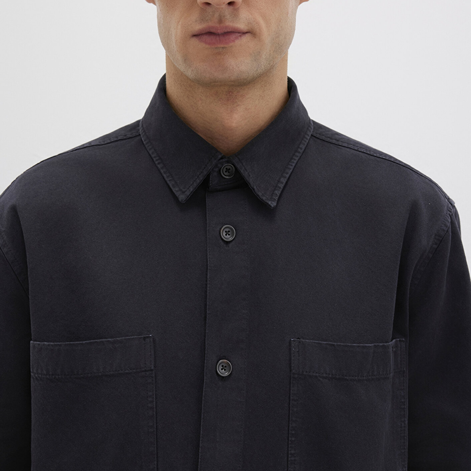 Mavi Tencel TM Liyosel Karışımlı Siyah Gömlek Regular Fit / Normal Kesim 0211649-900