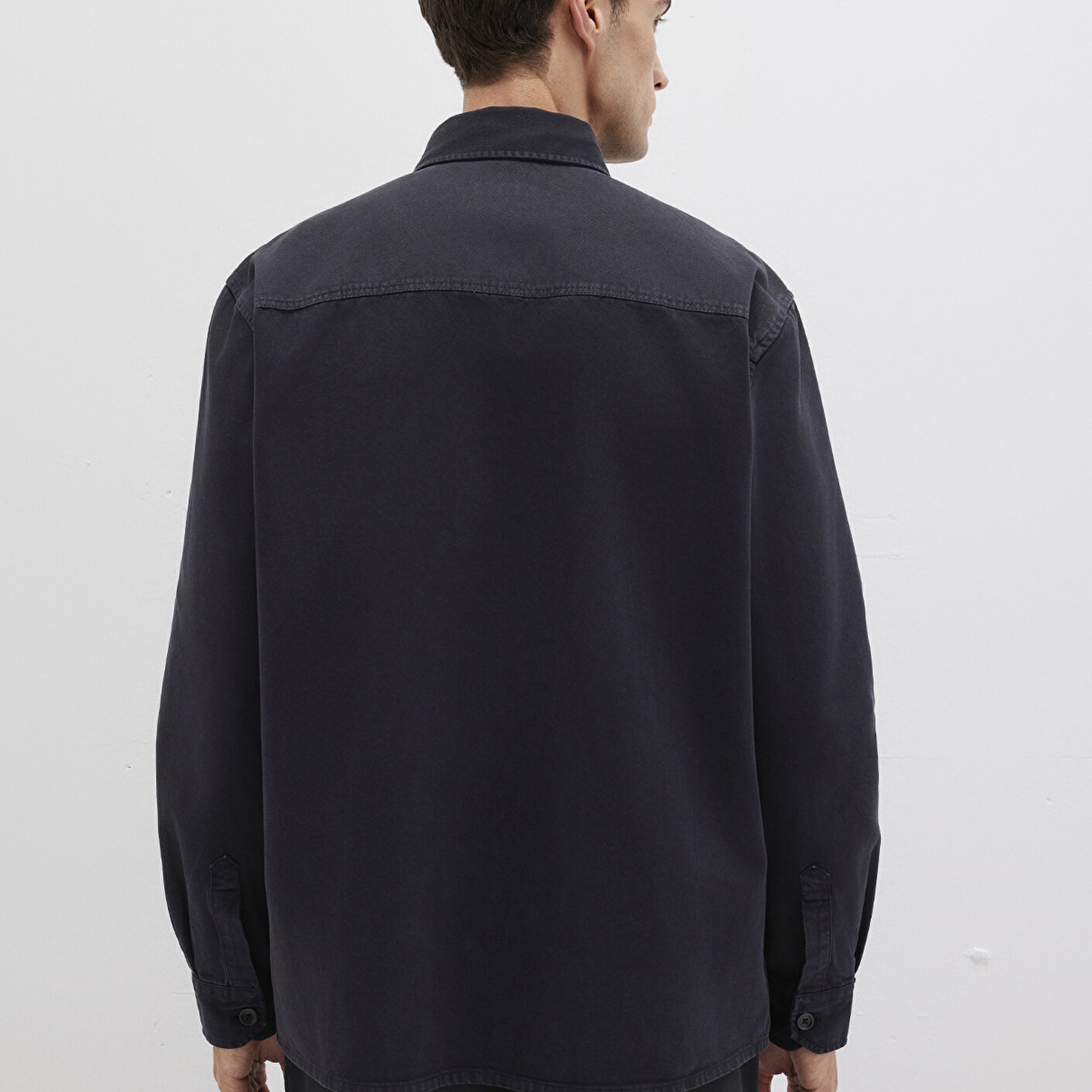 Mavi Tencel TM Liyosel Karışımlı Siyah Gömlek Regular Fit / Normal Kesim 0211649-900