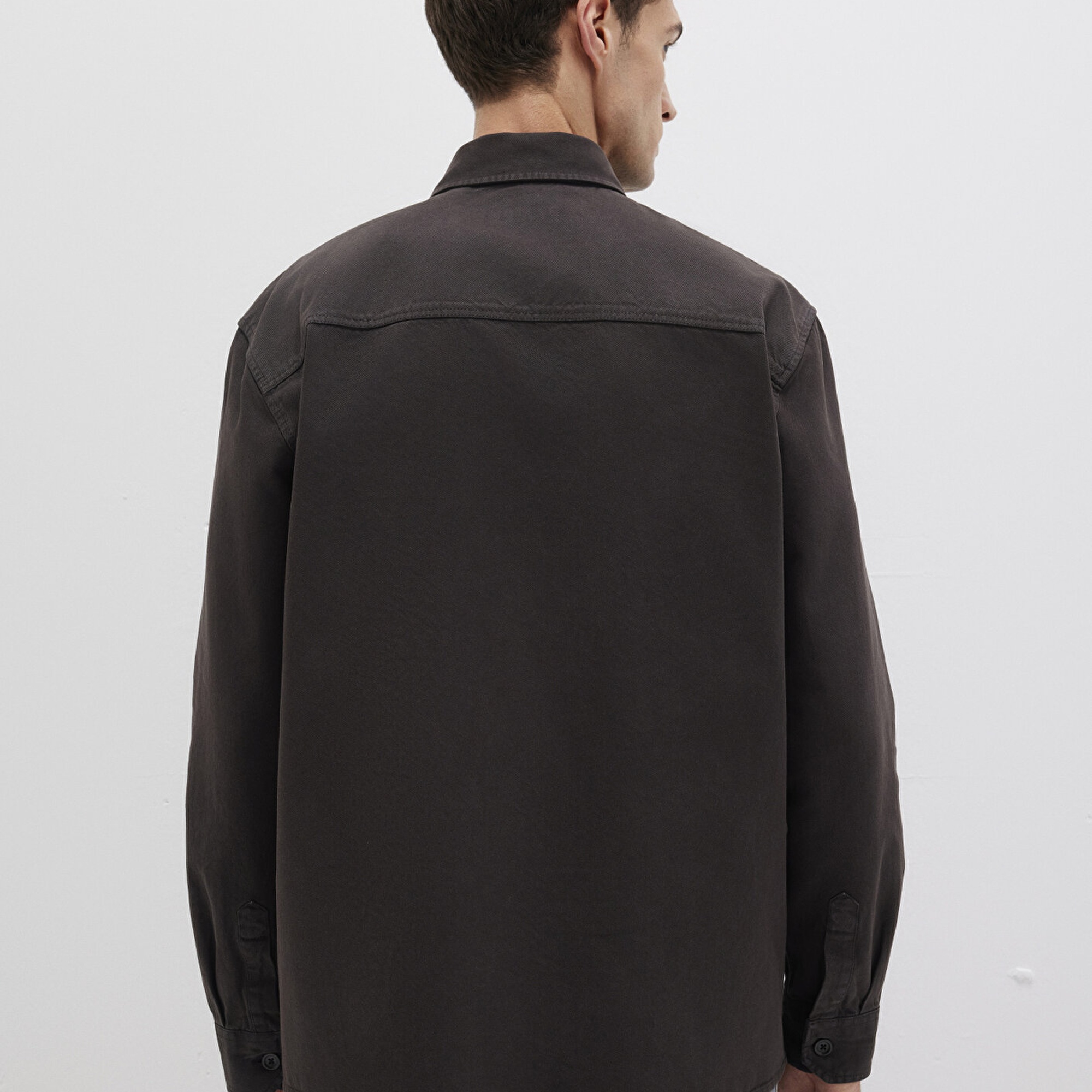 Mavi Tencel TM Liyosel Karışımlı Kahverengi Gömlek Regular Fit / Normal Kesim 0211649-70219