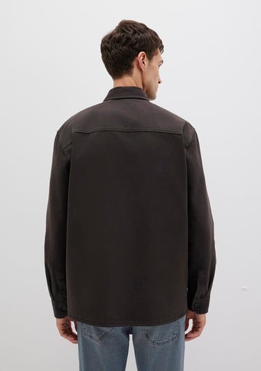  Mavi Tencel TM Liyosel Karışımlı Kahverengi Gömlek Regular Fit / Normal Kesim 0211649-70219