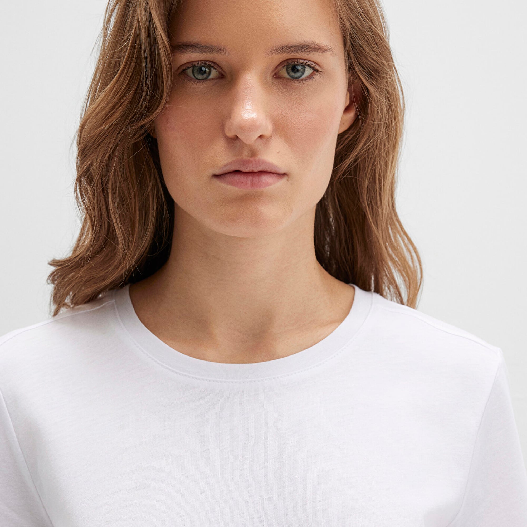 Mavi Beyaz Basic Tişört Slim Fit / Dar Kesim 1613406-620