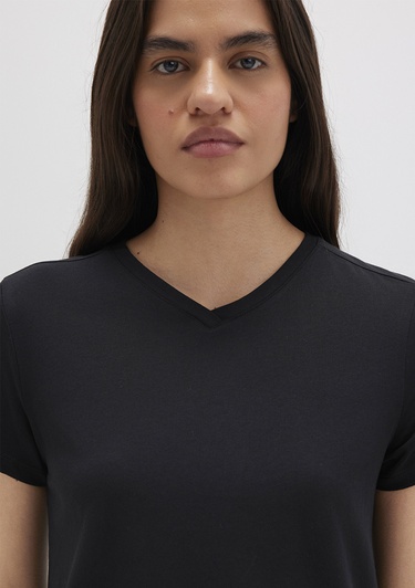  Mavi Siyah Basic Tişört Slim Fit / Dar Kesim 1613536-900