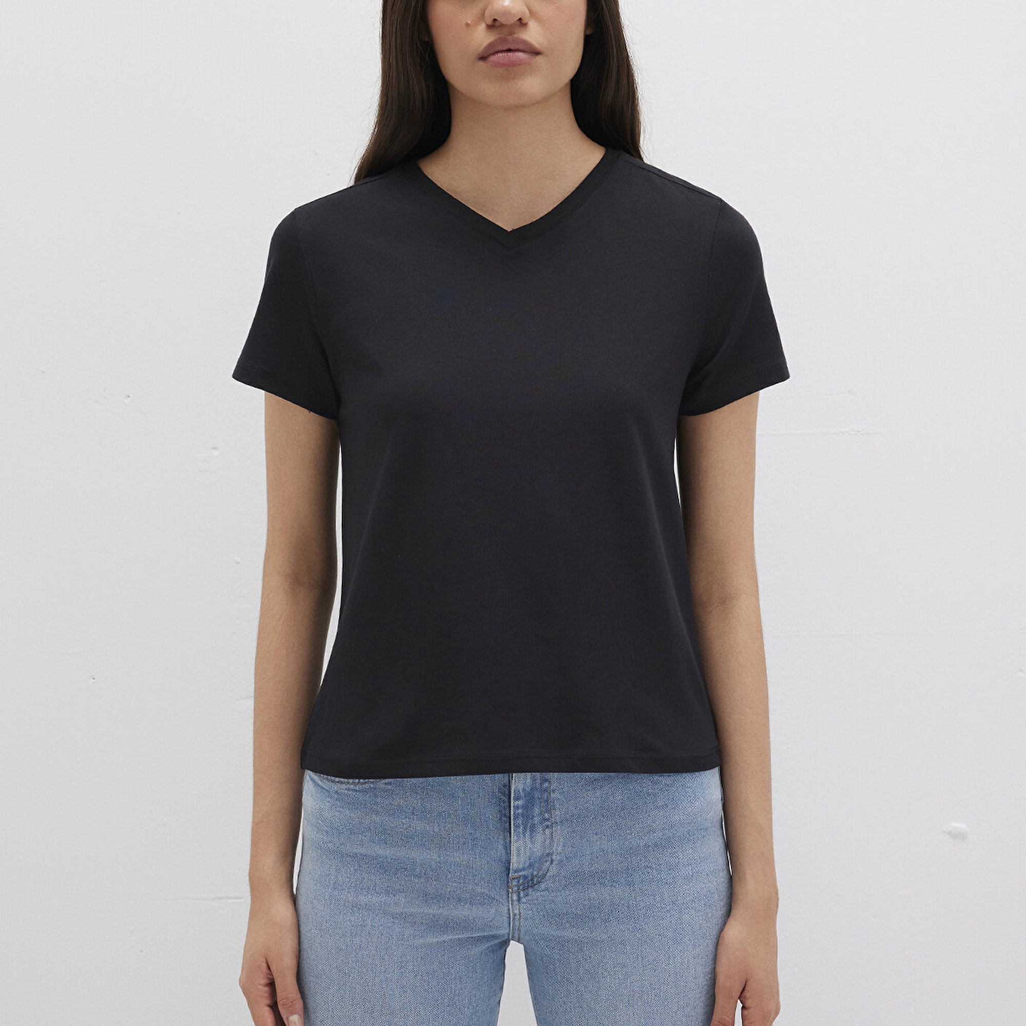 Mavi Siyah Basic Tişört Slim Fit / Dar Kesim 1613536-900