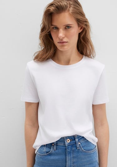  Mavi Beyaz Basic Tişört Slim Fit / Dar Kesim 1613406-620