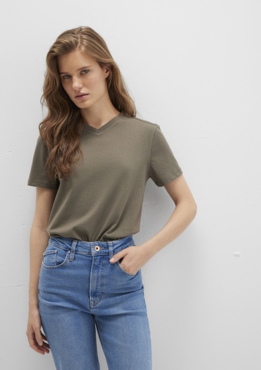  Mavi Haki Basic Tişört Slim Fit / Dar Kesim 1613536-86961