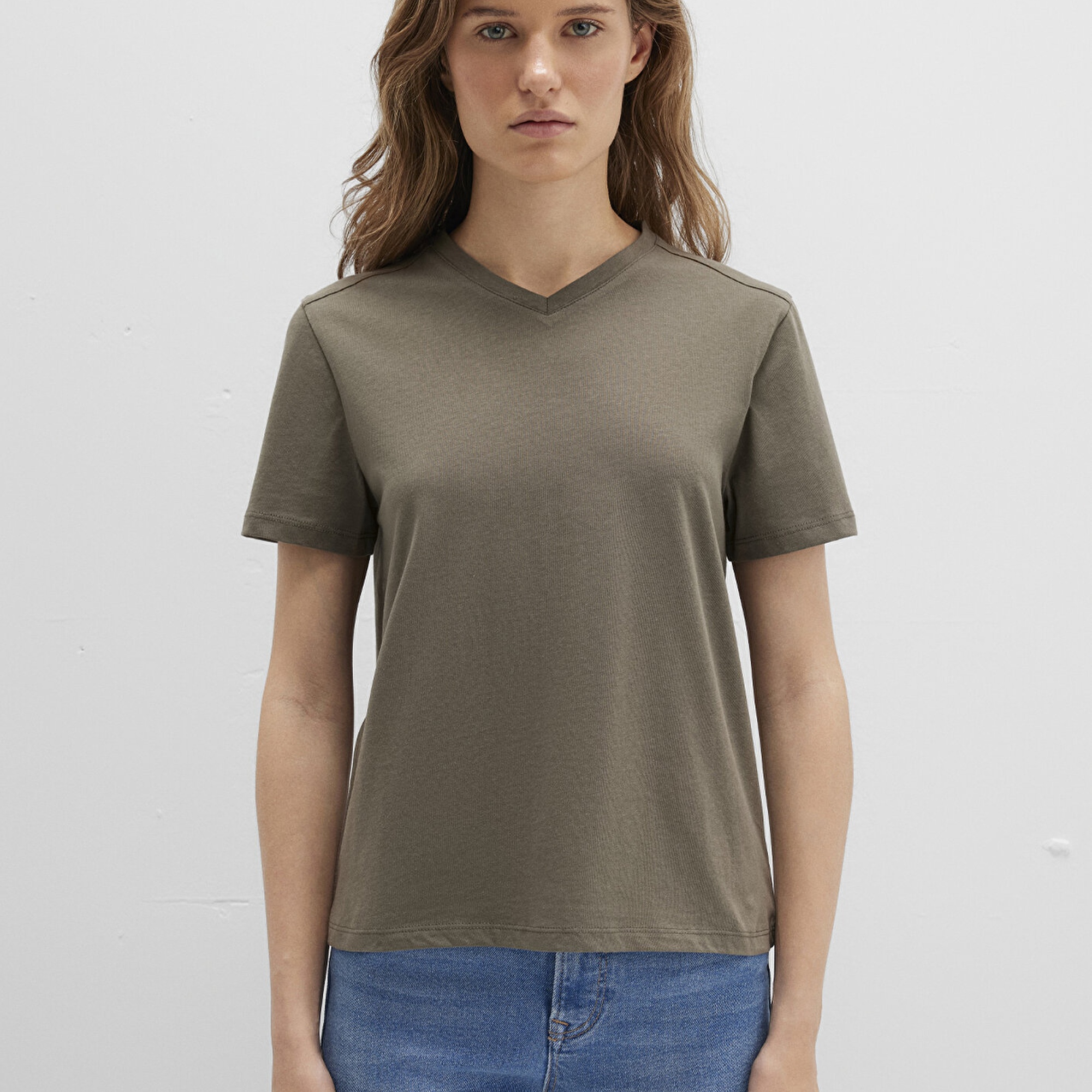 Mavi Haki Basic Tişört Slim Fit / Dar Kesim 1613536-86961