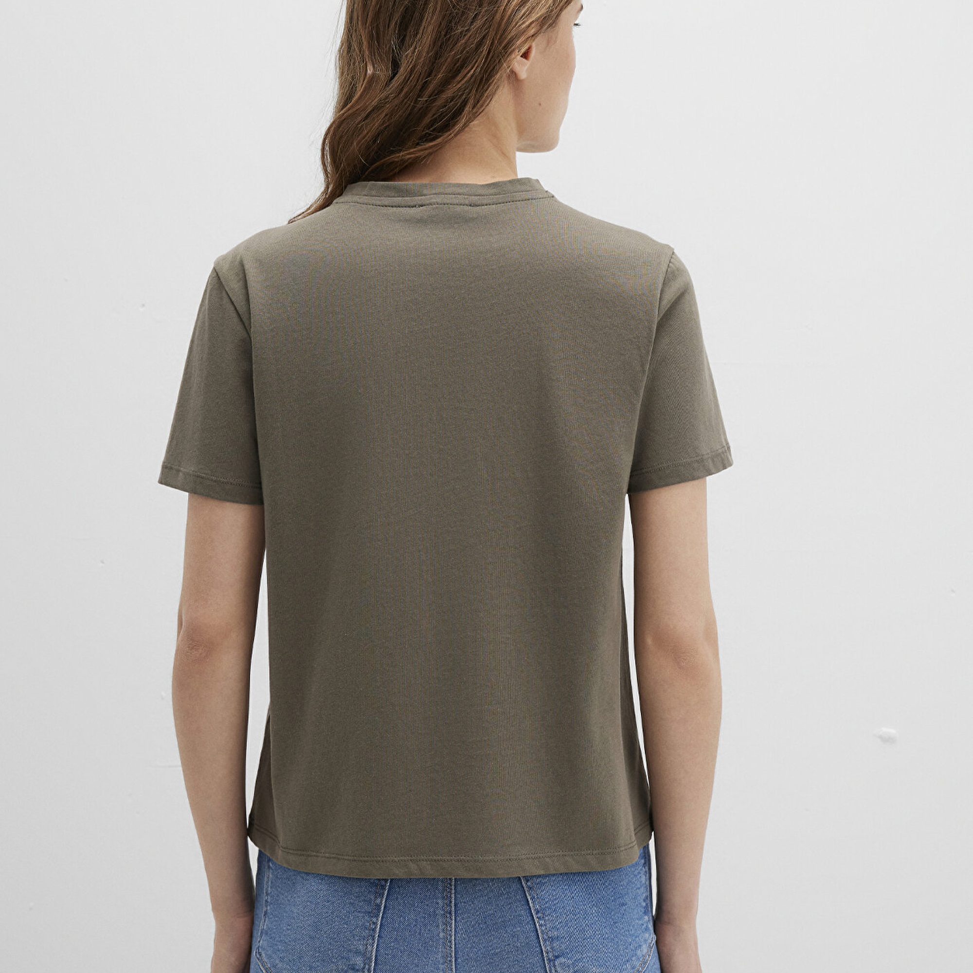 Mavi Haki Basic Tişört Slim Fit / Dar Kesim 1613536-86961