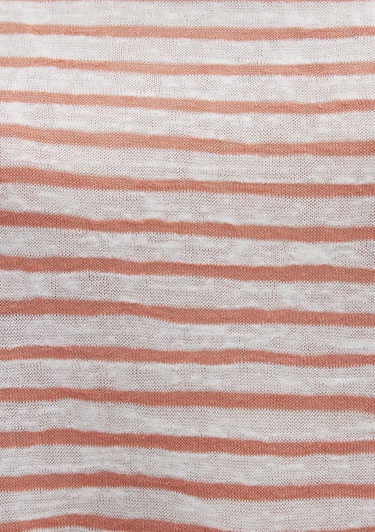  Mavi Turuncu Çizgili Tişört Loose Fit / Bol Rahat Kesim 1612664-90710