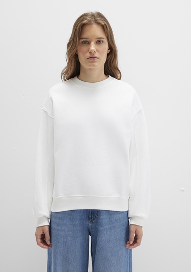  Mavi Bisiklet Yaka Ekru Sweatshirt 1S10358-70057