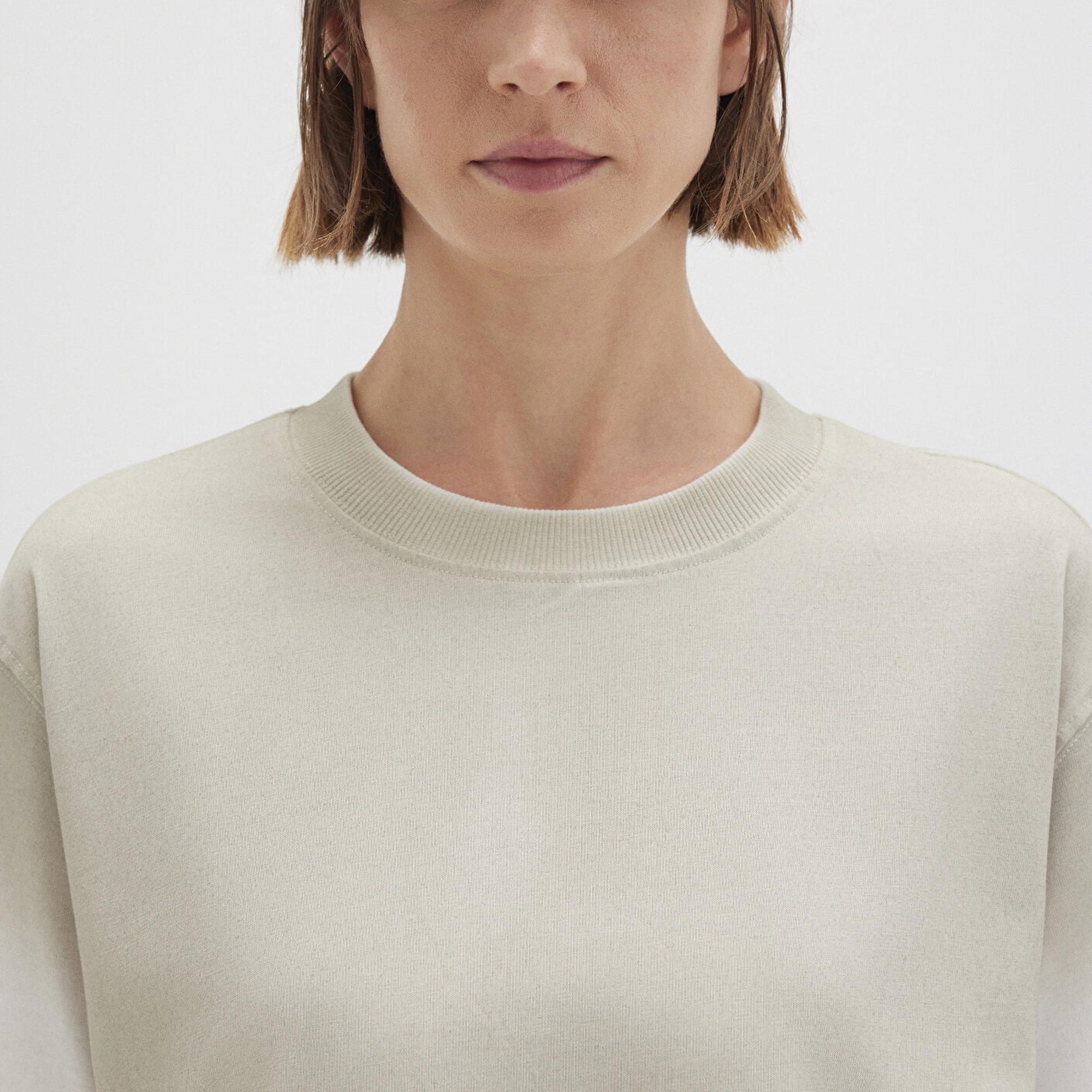 Mavi Degrade Bej Tişört Loose Fit / Bol Rahat Kesim 1613396-70057