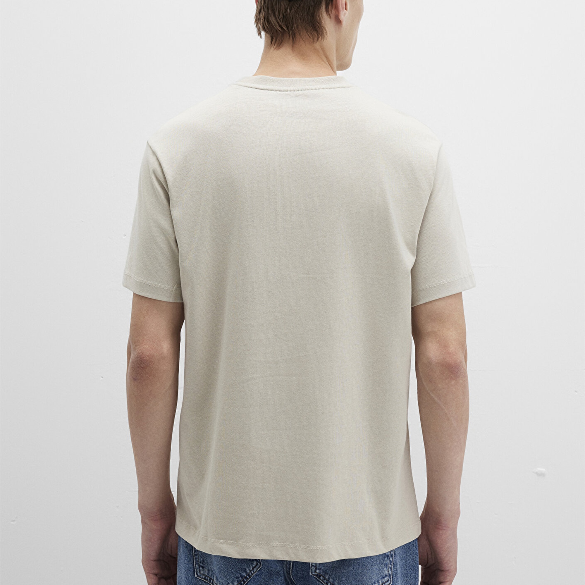 Mavi Forever Baskılı Bej Tişört Loose Fit / Bol Rahat Kesim 0612930-70322