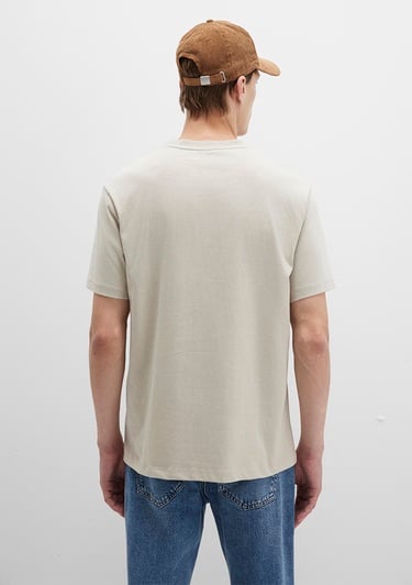  Mavi Forever Baskılı Bej Tişört Loose Fit / Bol Rahat Kesim 0612930-70322