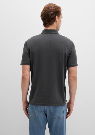  Mavi Siyah Polo Tişört Regular Fit / Normal Kesim 0612940-900