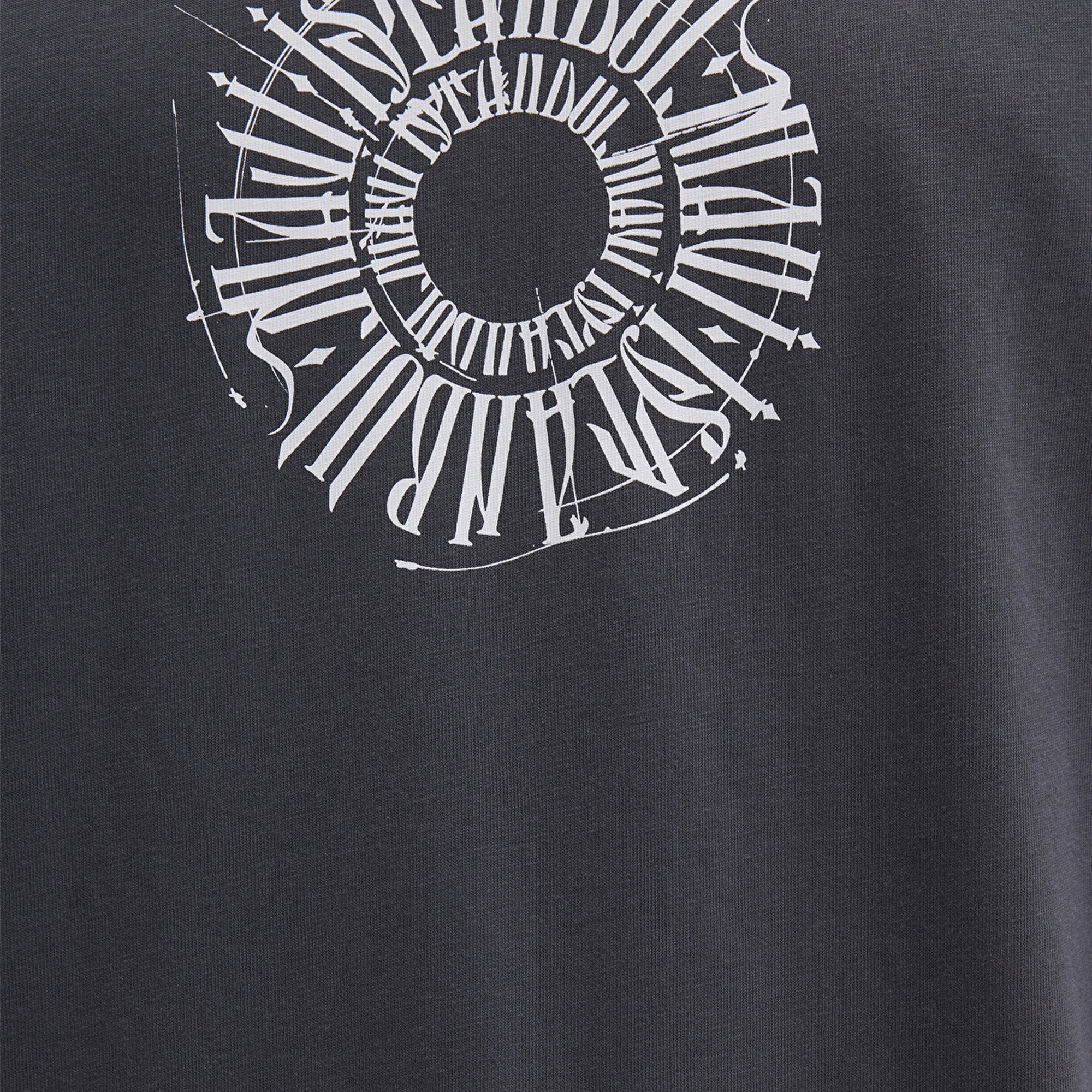 Mavi Sırt Baskılı İstanbul Tişört Loose Fit / Bol Rahat Kesim 0612449-80106