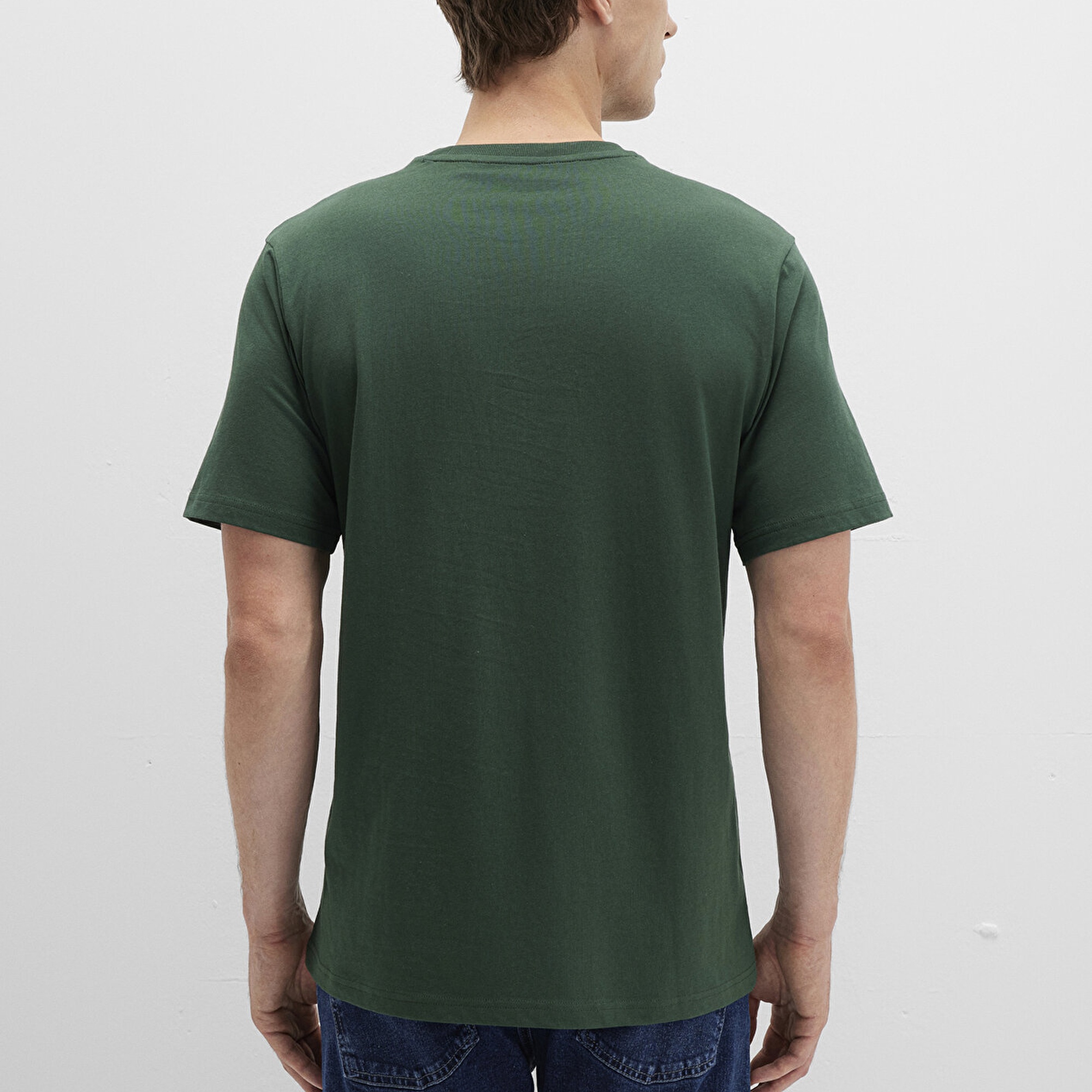 Mavi Mavi Logo Baskılı Yeşil Tişört Regular Fit / Normal Kesim 066842-71580