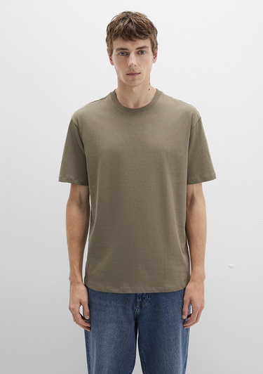  Mavi Haki Basic Tişört Loose Fit / Bol Rahat Kesim 066249-71816