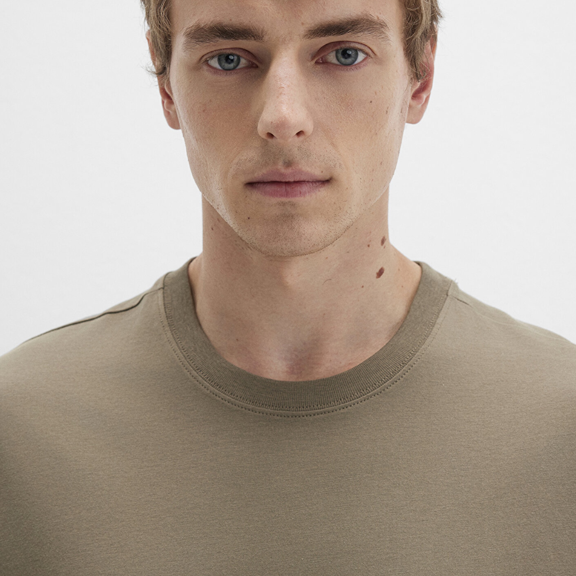 Mavi Haki Basic Tişört Loose Fit / Bol Rahat Kesim 066249-71816