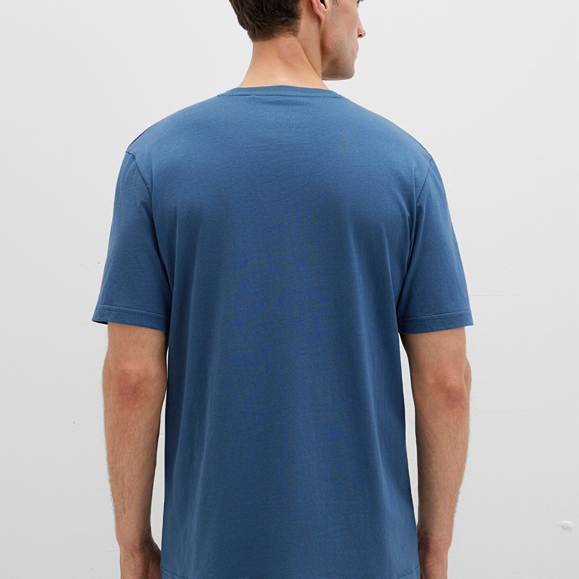 Mavi İstanbul Baskılı Mavi Tişört Regular Fit / Normal Kesim 0611789-90609