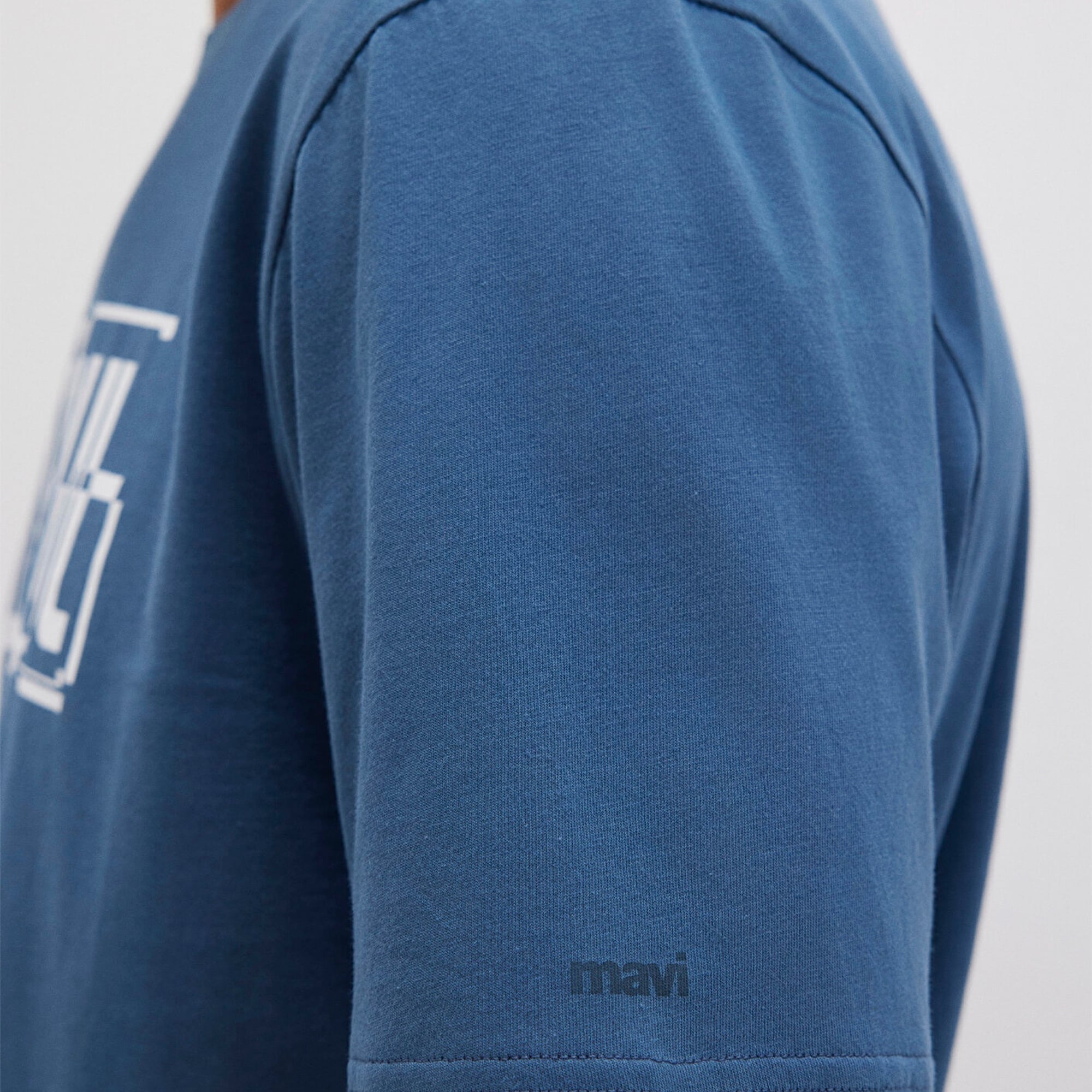 Mavi İstanbul Baskılı Mavi Tişört Regular Fit / Normal Kesim 0611789-90609