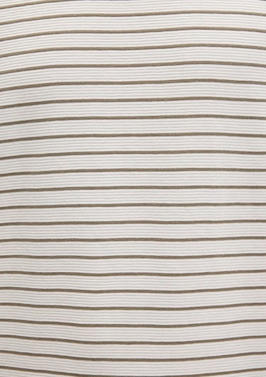  Mavi Kahverengi Çizgili Tişört Loose Fit / Bol Rahat Kesim 0612831-71816