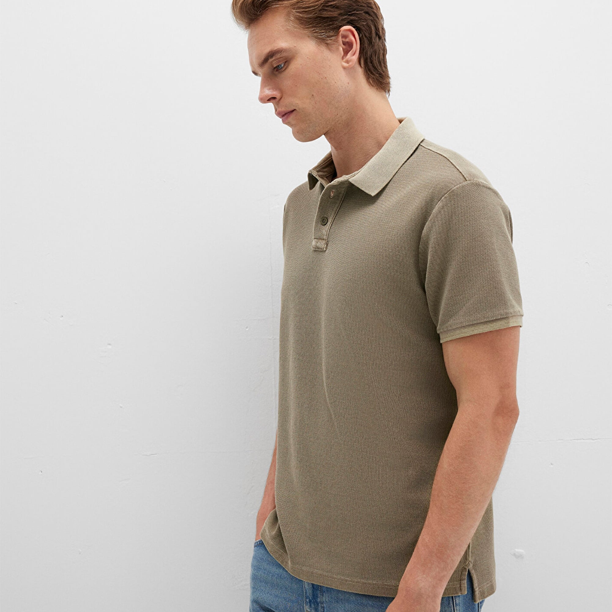 Mavi Haki Polo Tişört Regular Fit / Normal Kesim 0612825-71816