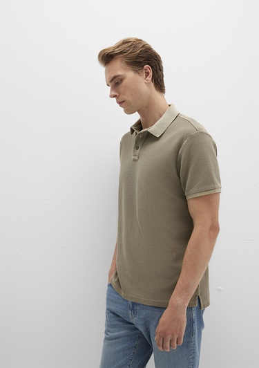  Mavi Haki Polo Tişört Regular Fit / Normal Kesim 0612825-71816