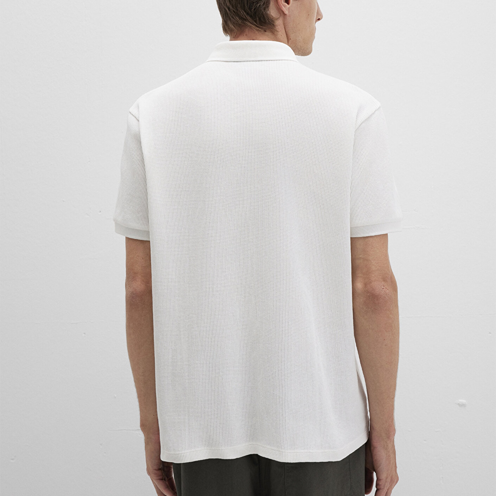 Mavi Dokulu Beyaz Polo Tişört Regular Fit / Normal Kesim 0612824-70057