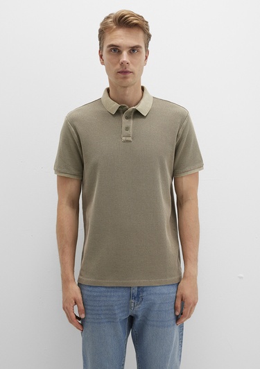  Mavi Haki Polo Tişört Regular Fit / Normal Kesim 0612825-71816