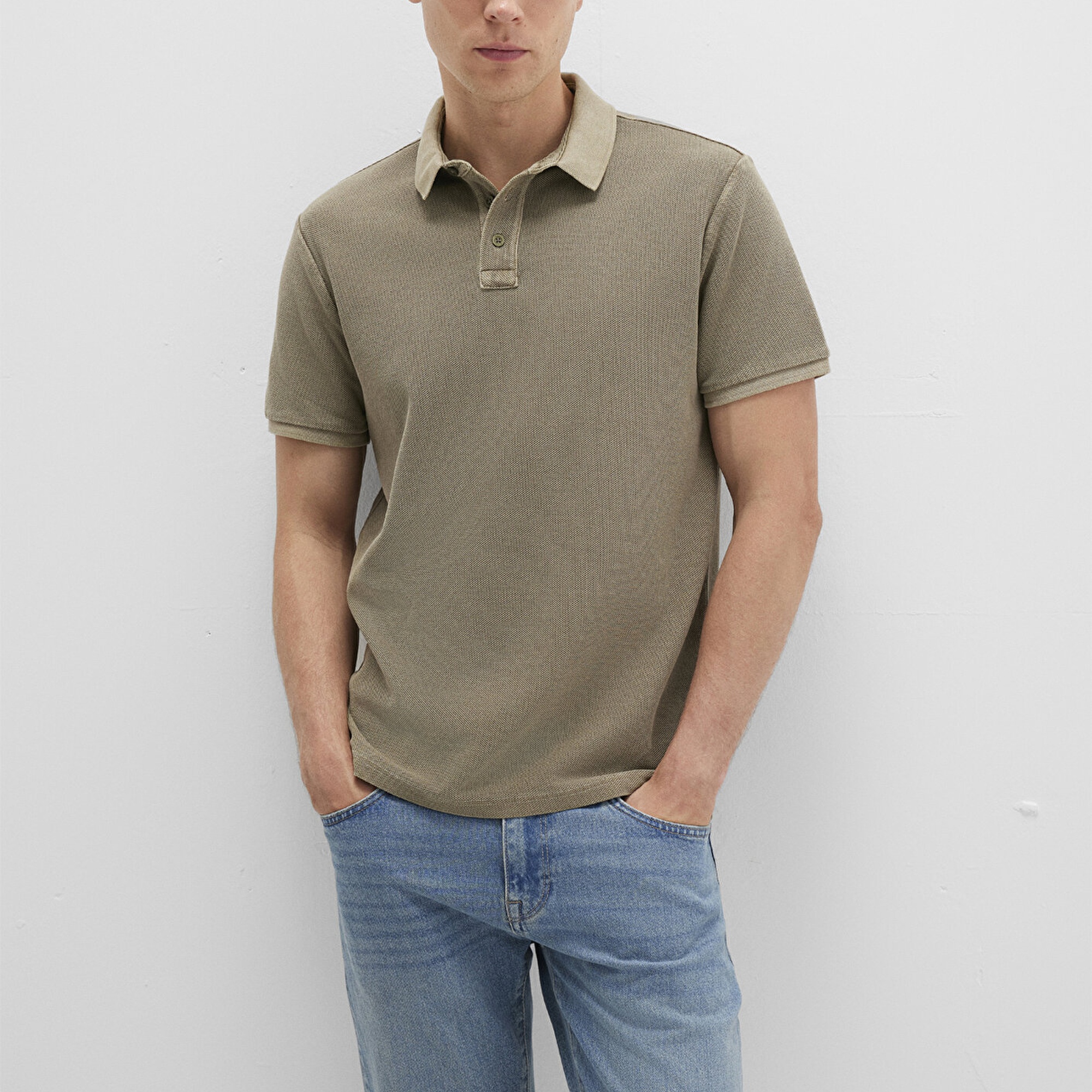 Mavi Haki Polo Tişört Regular Fit / Normal Kesim 0612825-71816