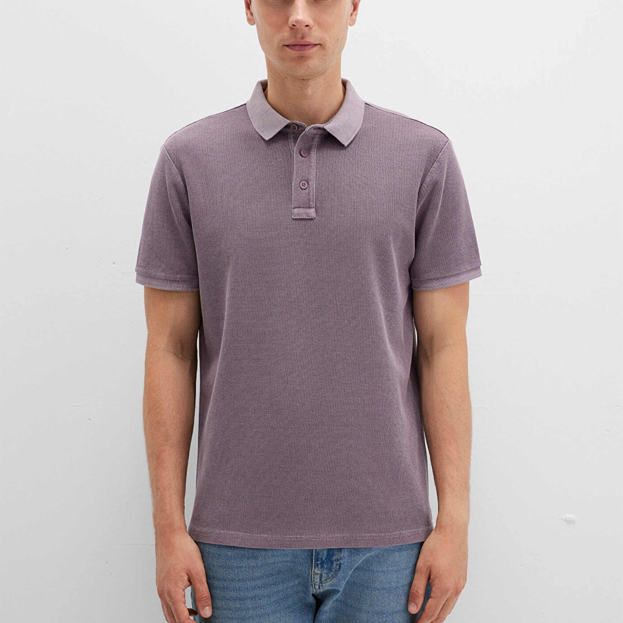 Mavi Mor Polo Tişört Regular Fit / Normal Kesim 0612825-70648