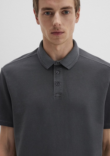  Mavi Antrasit Polo Tişört Regular Fit / Normal Kesim 0612820-80106