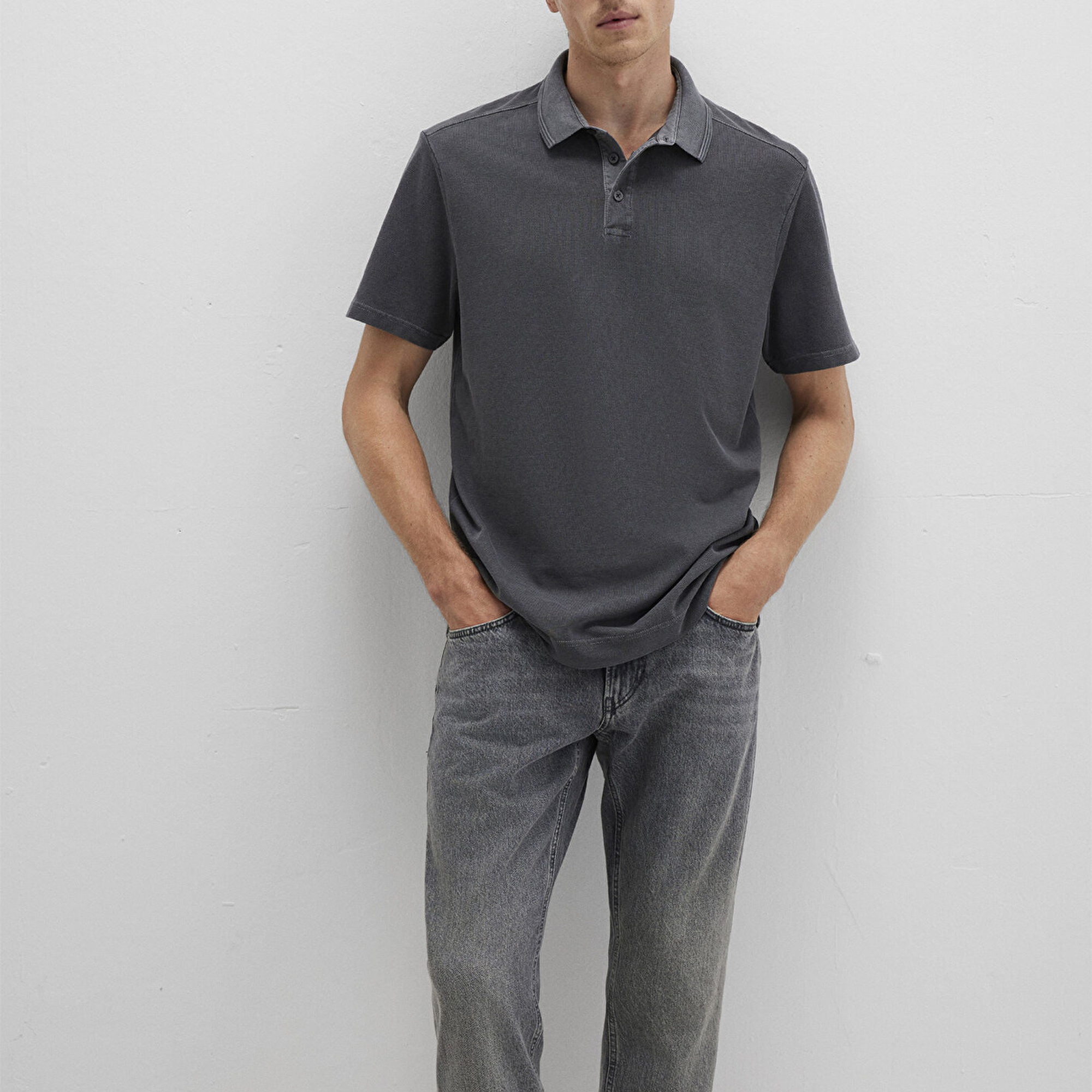 Mavi Antrasit Polo Tişört Regular Fit / Normal Kesim 0612820-80106