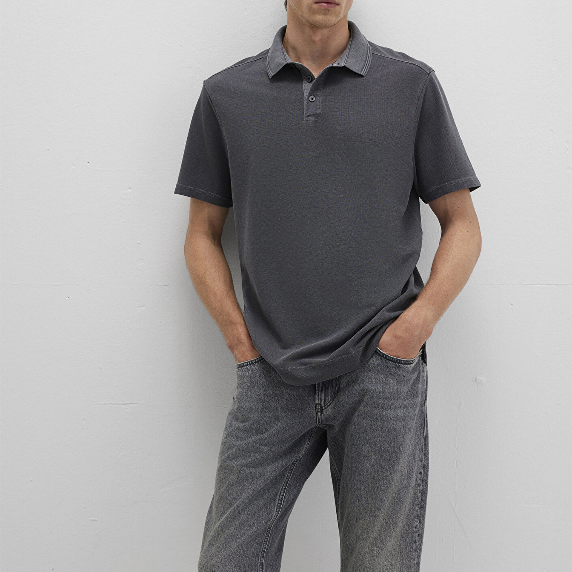 Mavi Antrasit Polo Tişört Regular Fit / Normal Kesim 0612820-80106