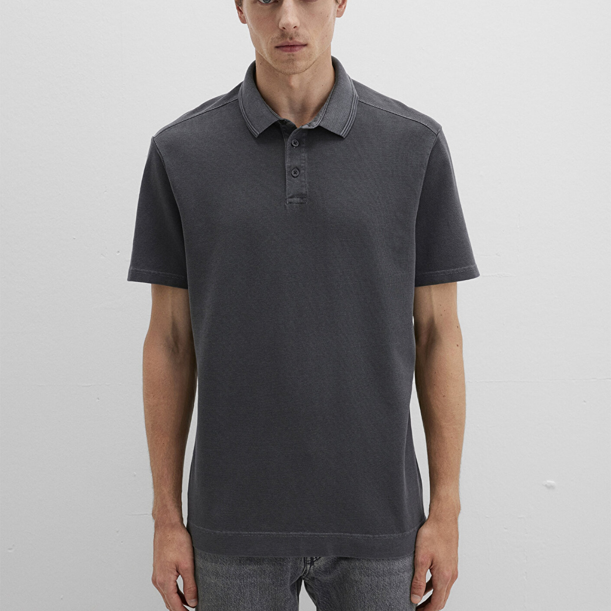 Mavi Antrasit Polo Tişört Regular Fit / Normal Kesim 0612820-80106