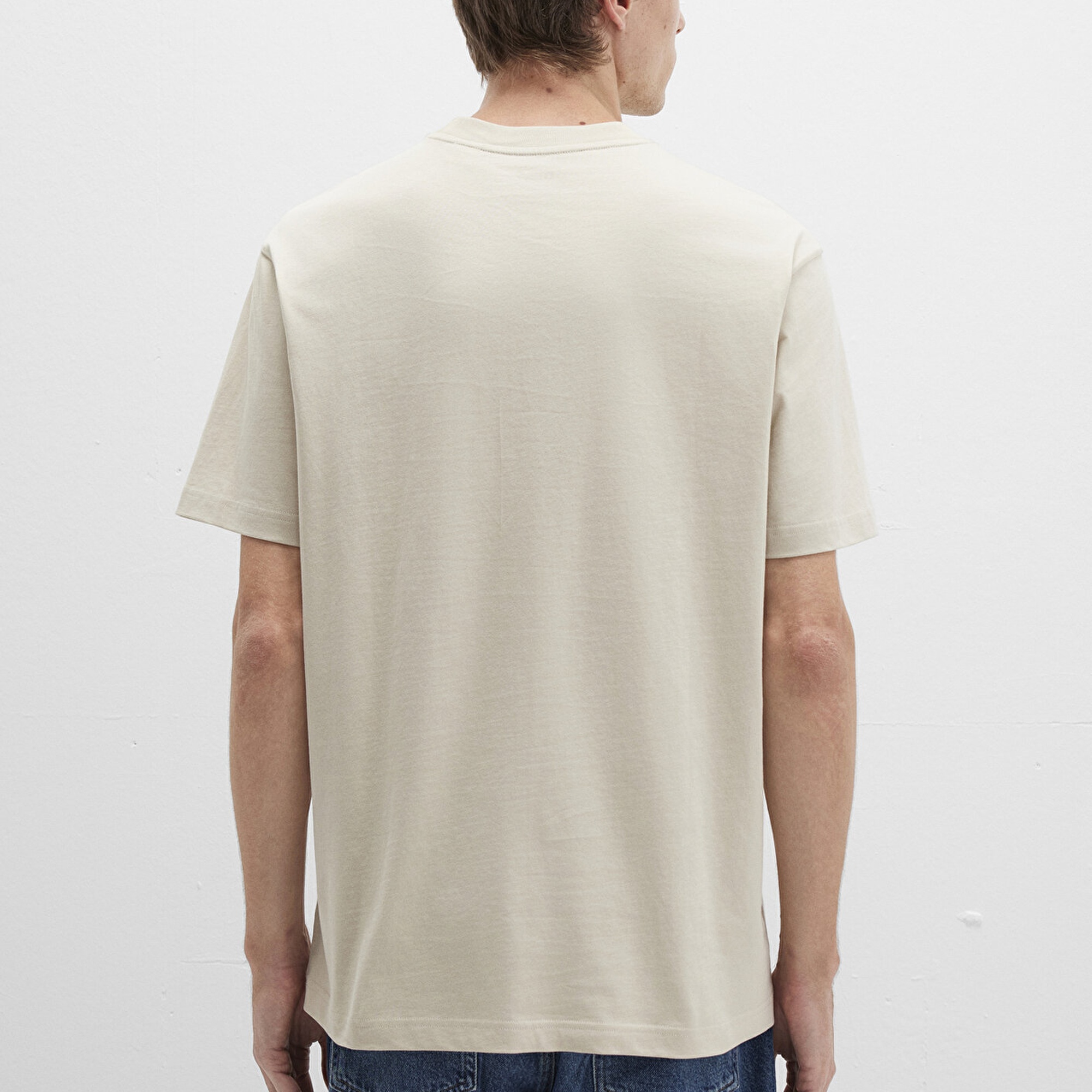 Mavi Snoopy Baskılı Beyaz Tişört Loose Fit / Bol Rahat Kesim 0612928-70322