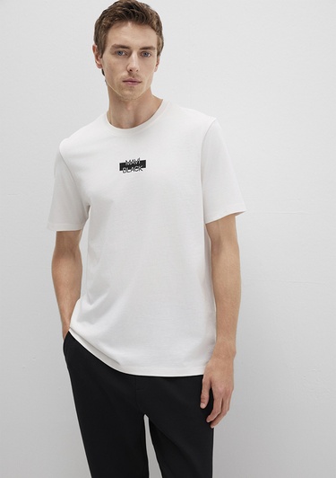  Mavi Mavi Black Beyaz Tişört Regular Fit / Normal Kesim 0612873-70057