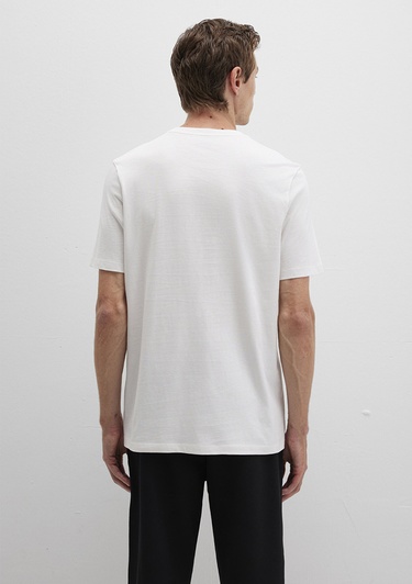  Mavi Mavi Black Beyaz Tişört Regular Fit / Normal Kesim 0612873-70057