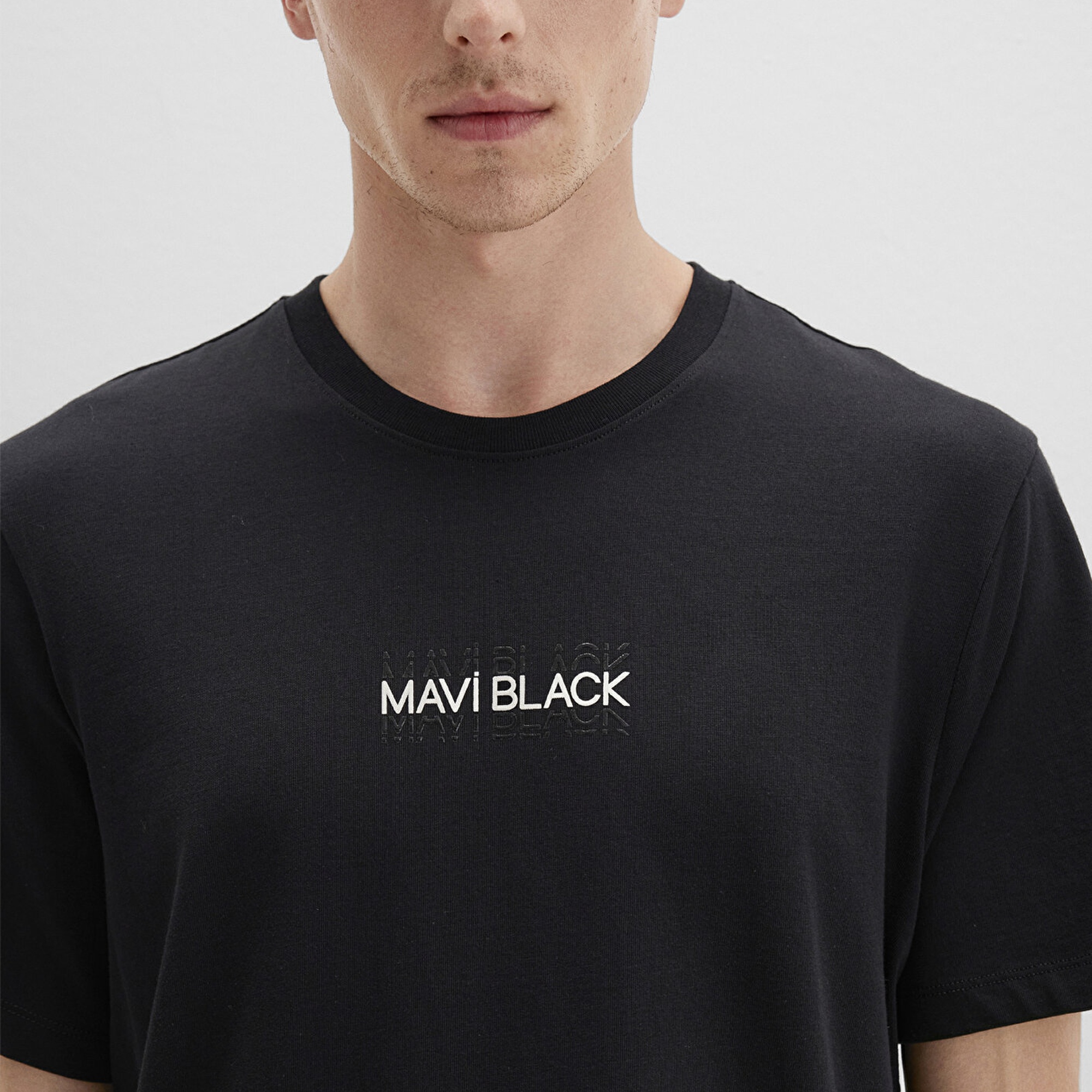 Mavi Mavi Black Baskılı Siyah Tişört Regular Fit / Normal Kesim 0612867-900