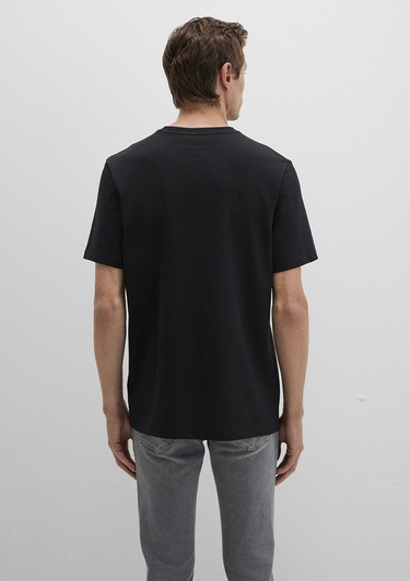  Mavi Mavi Black Baskılı Siyah Tişört Regular Fit / Normal Kesim 0612867-900
