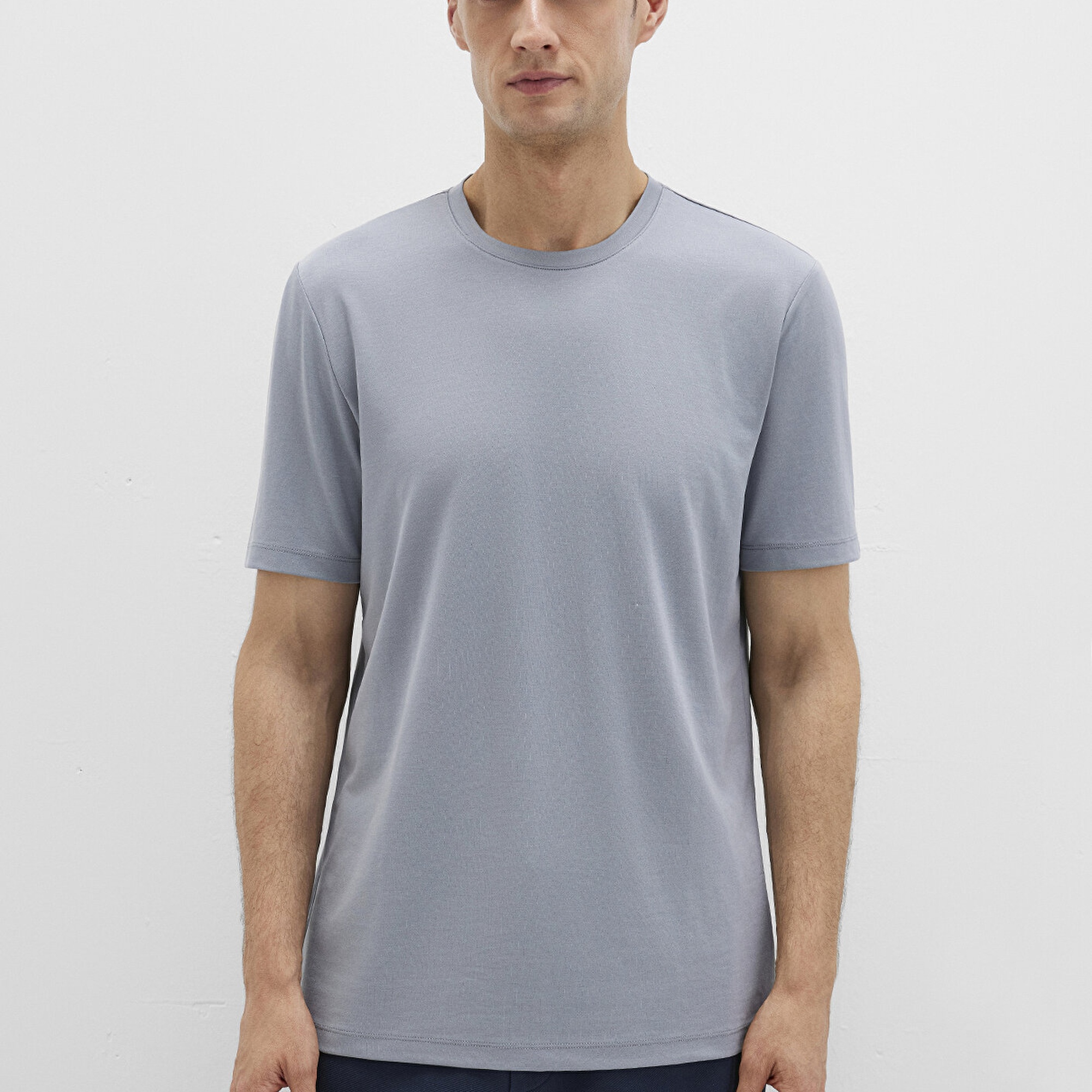 Mavi Bisiklet Yaka Mavi Basic Tişört Regular Fit / Normal Kesim 0612865-86584