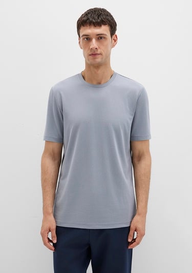  Mavi Bisiklet Yaka Mavi Basic Tişört Regular Fit / Normal Kesim 0612865-86584