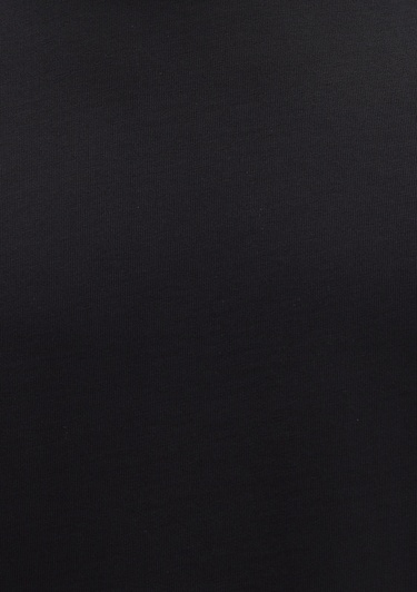  Mavi Bisiklet Yaka Siyah Basic Tişört Loose Fit / Bol Rahat Kesim 0612864-900