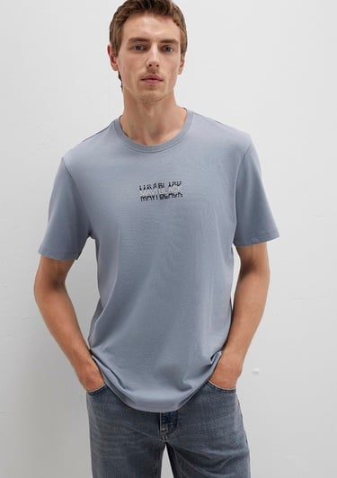  Mavi Mavi Black Baskılı Mavi Tişört Regular Fit / Normal Kesim 0612867-86584